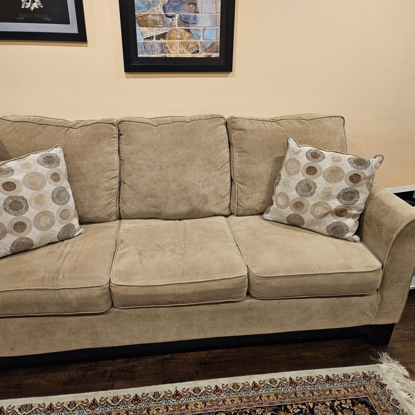 Beige Sofa and loveseat - photo 2