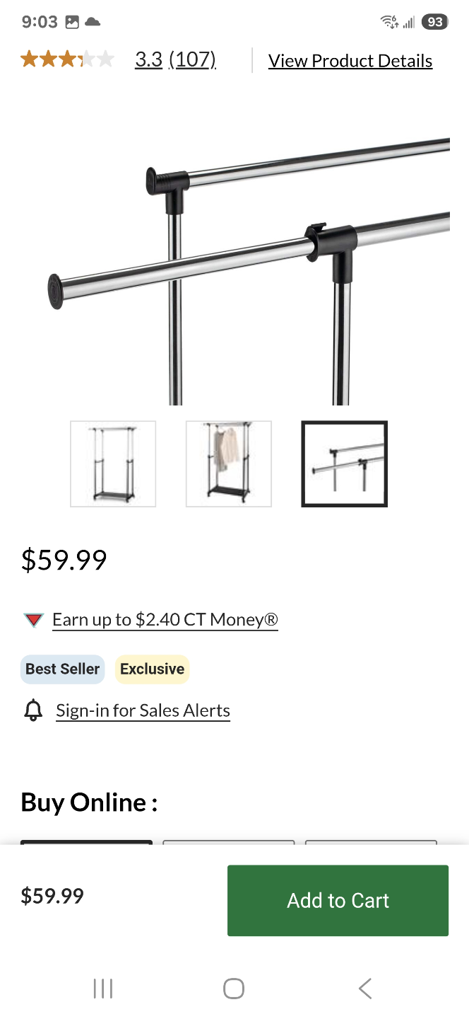 DOUBLE ADJUSTABLE RACK STURDY Double Clothing Rack - photo 3
