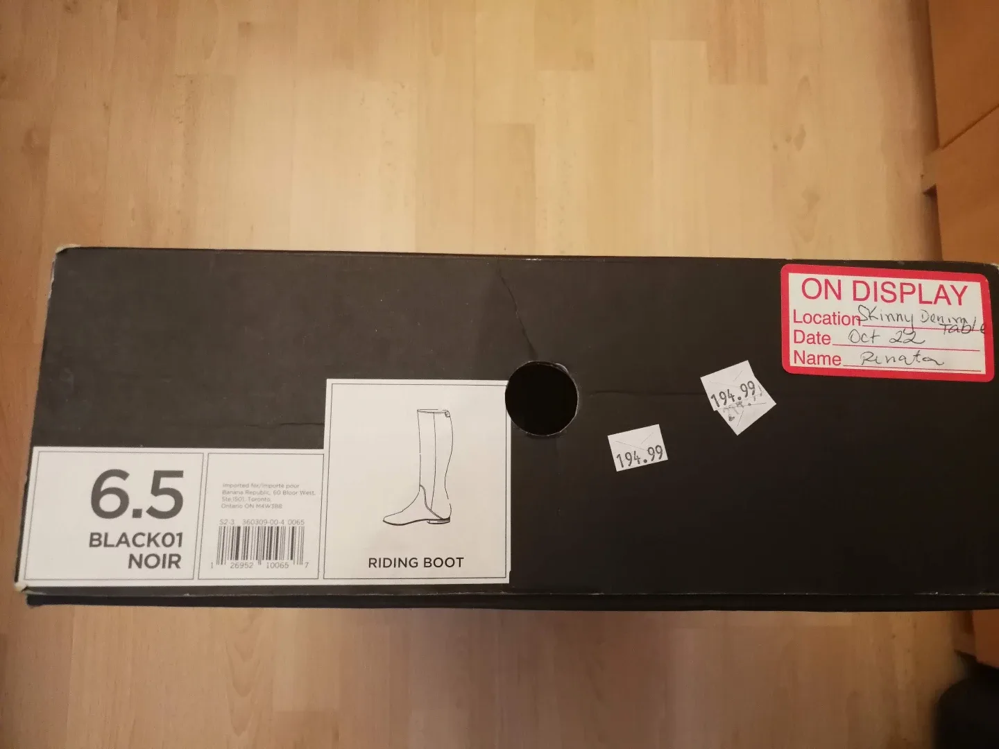 Banana Republic Black Leather Riding Boots - Size 6.5 image indicator(5)