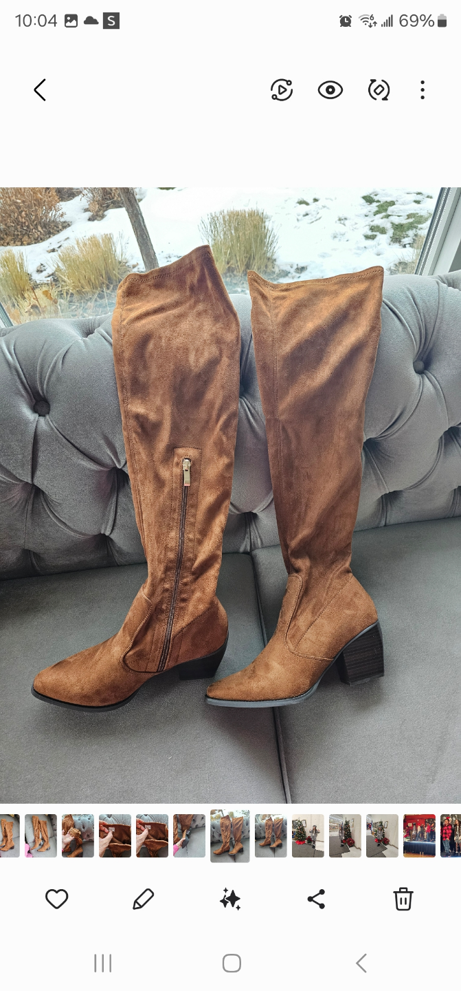 Size 8 women stretch boots - photo 2