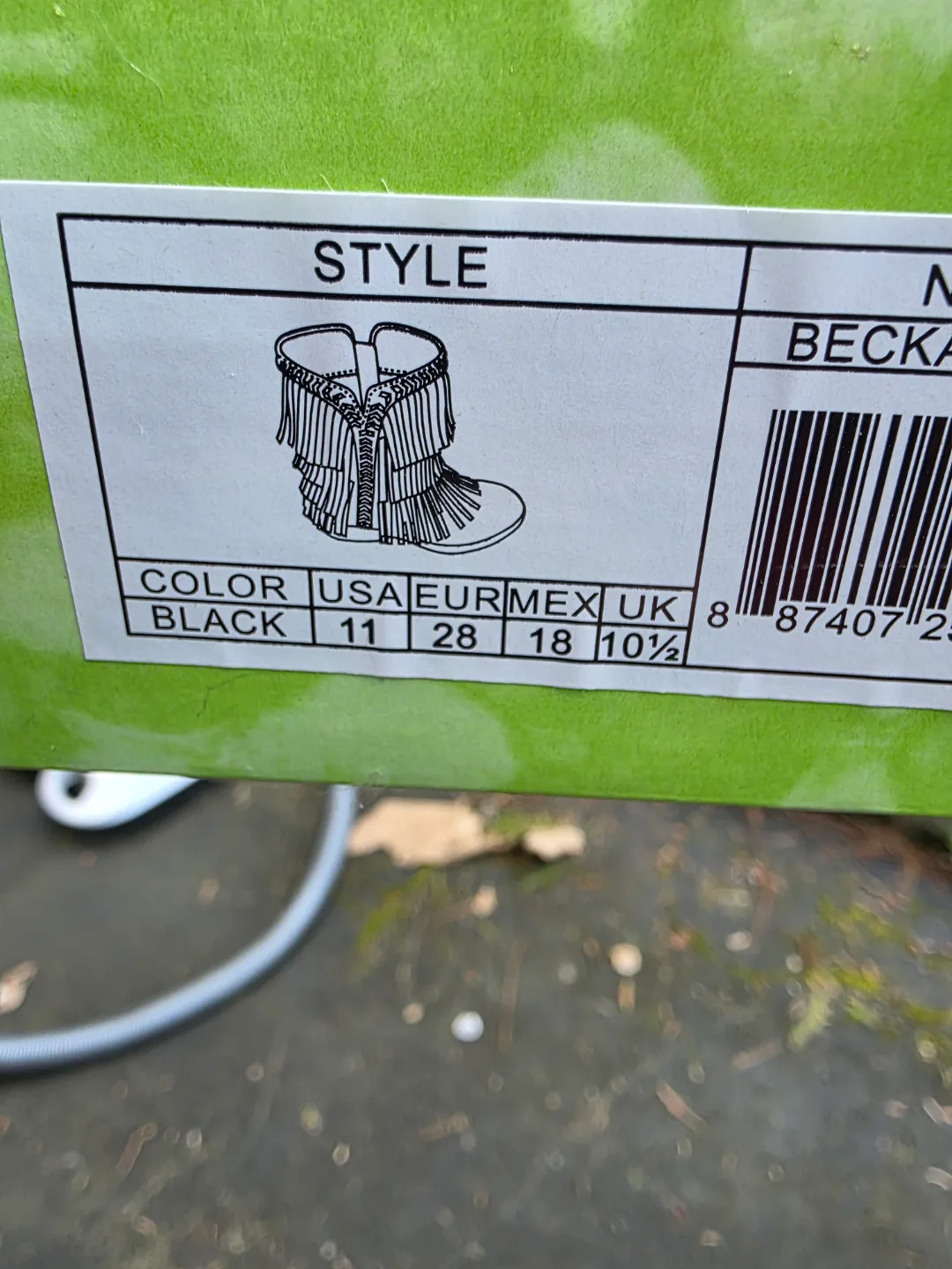 Sam Edelman Becka K3sey Black Fringe Boots - Size 11 image indicator(4)