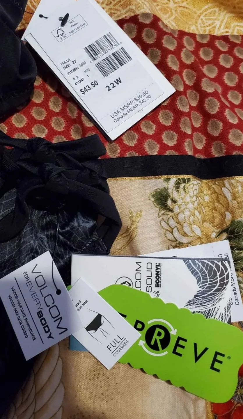 Volcom Women's Black Bikini Set - Size 3x image indicator(3)