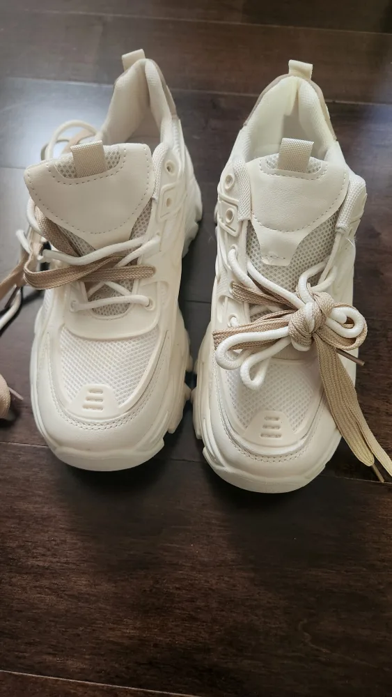 Cream Platform Sneakers - Size 38 image indicator(2)