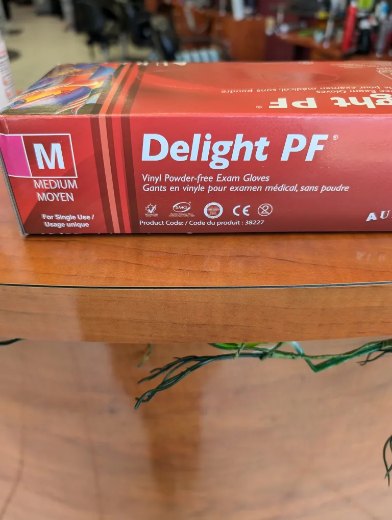 Aurelia Delight PF Vinyl Powder-Free Exam Gloves - Medium image indicator(8)