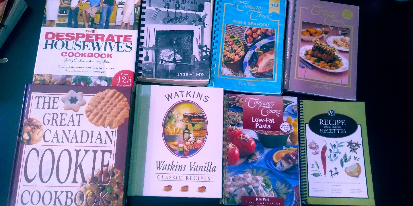 Bundle of Vintage and Modern Cookbooks thumbnail