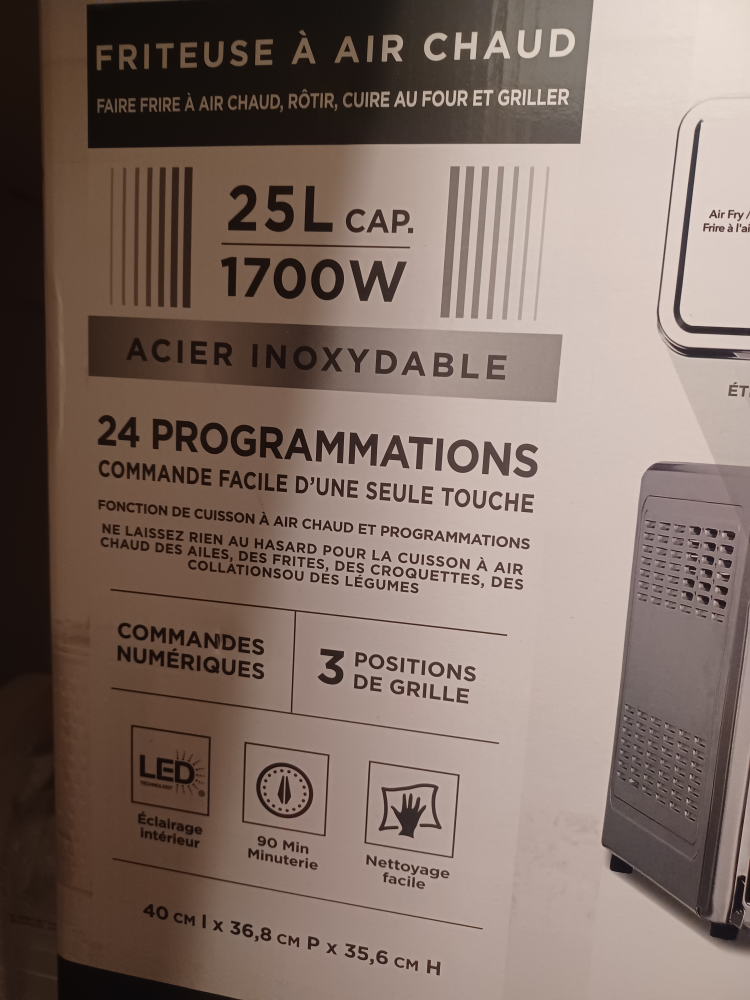 Vissani 25L 1700W Air Fryer with 24 Presets - photo 3