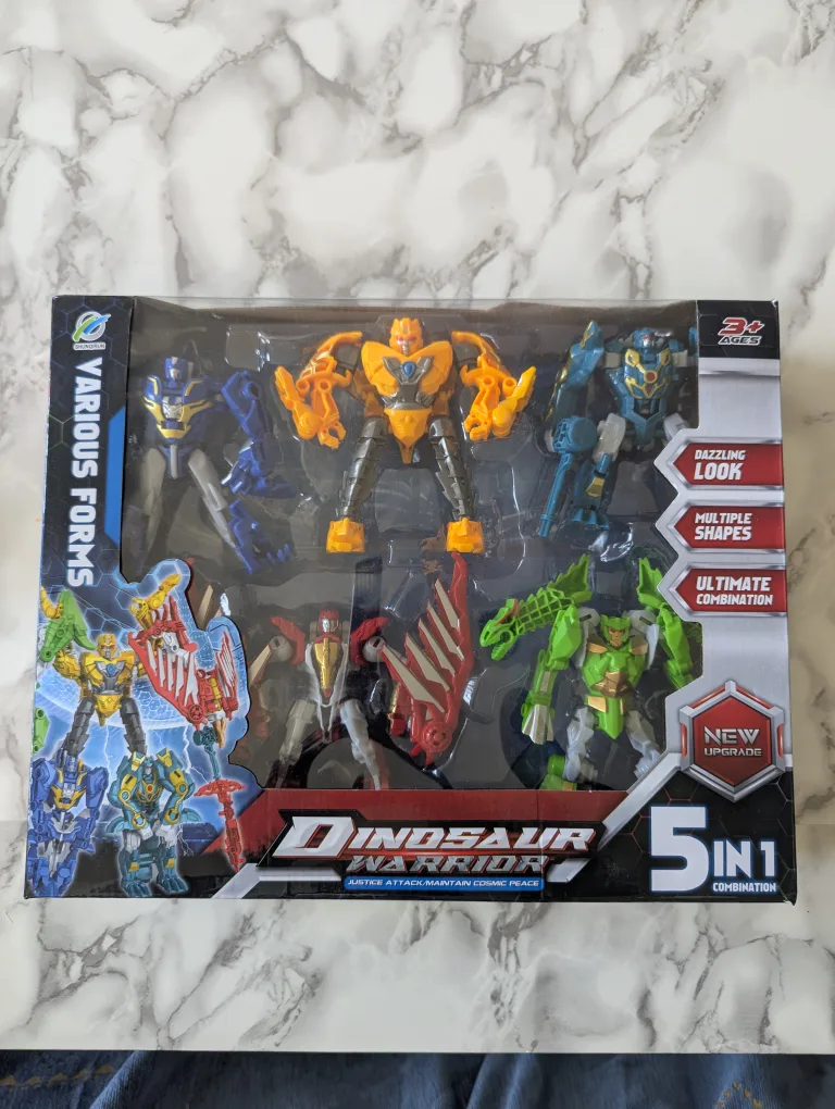 Dinosaur Warrior 5-in-1 Transforming Robot Toys thumbnail