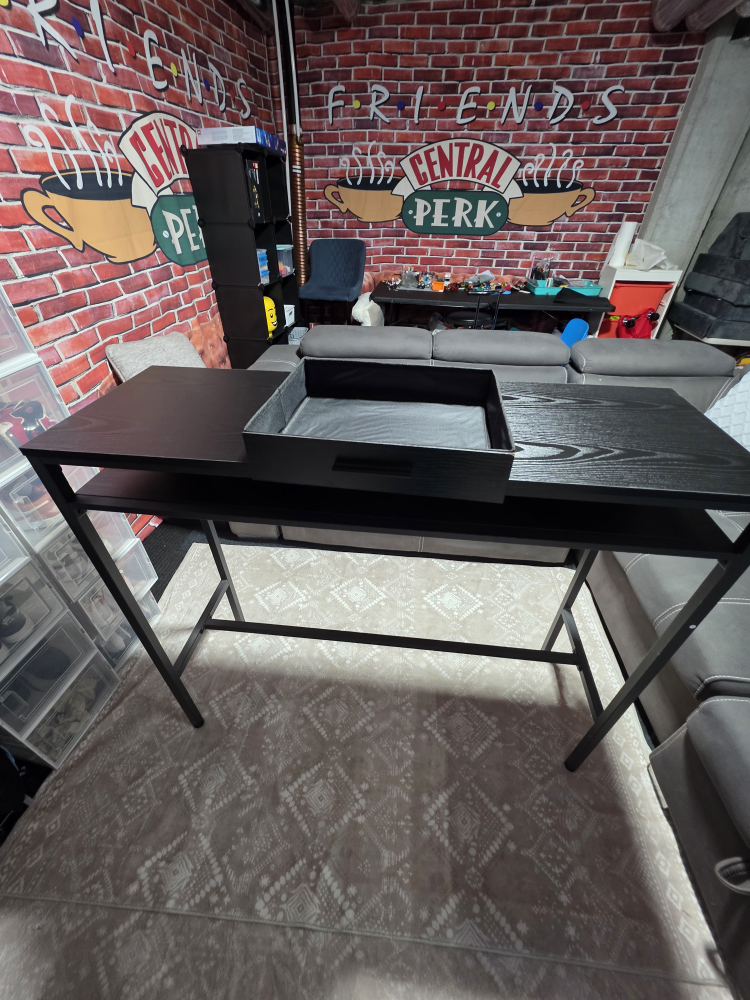 Black Stand-Up Desk with Drawer - photo 3