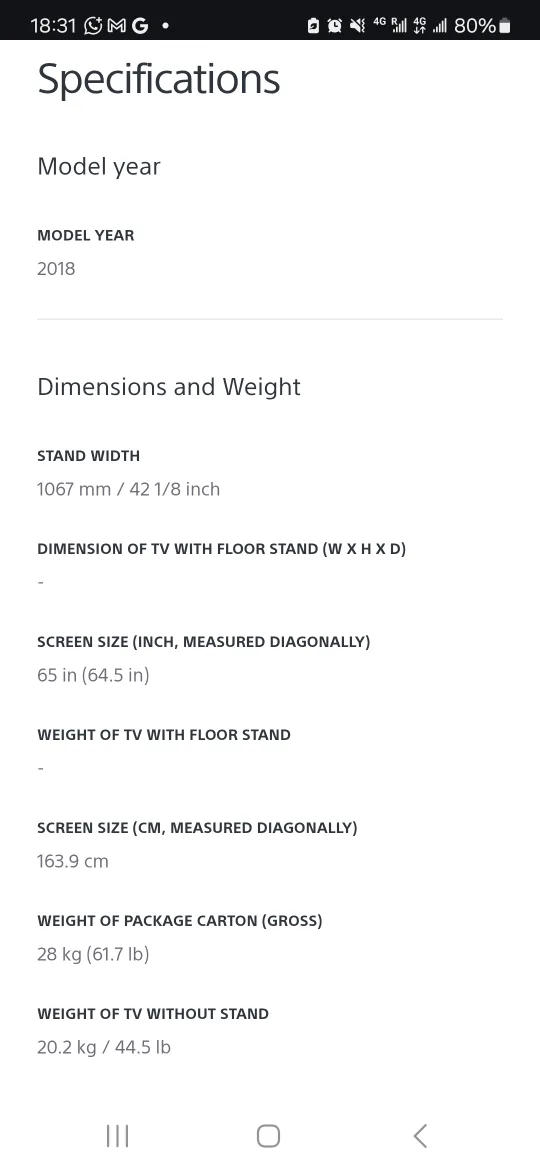 💚Sony 65 inch 4K Ultra HD Smart TV - 2018 Model image indicator(4)