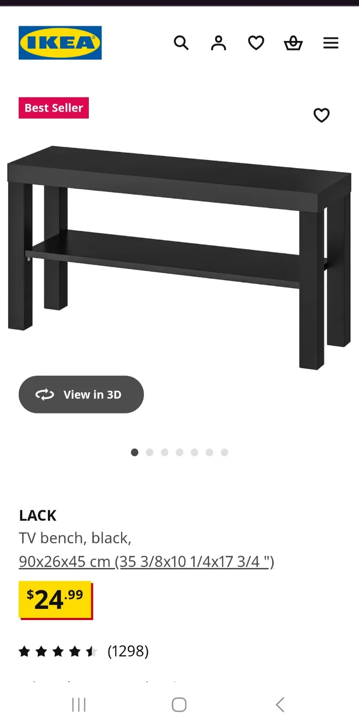IKEA Lack TV Stand - White image indicator(7)