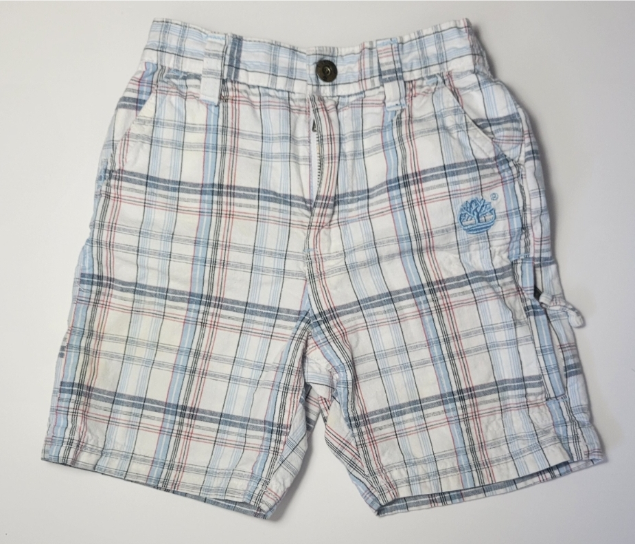 💚 Boys' Timberland Plaid Shorts - 18 months