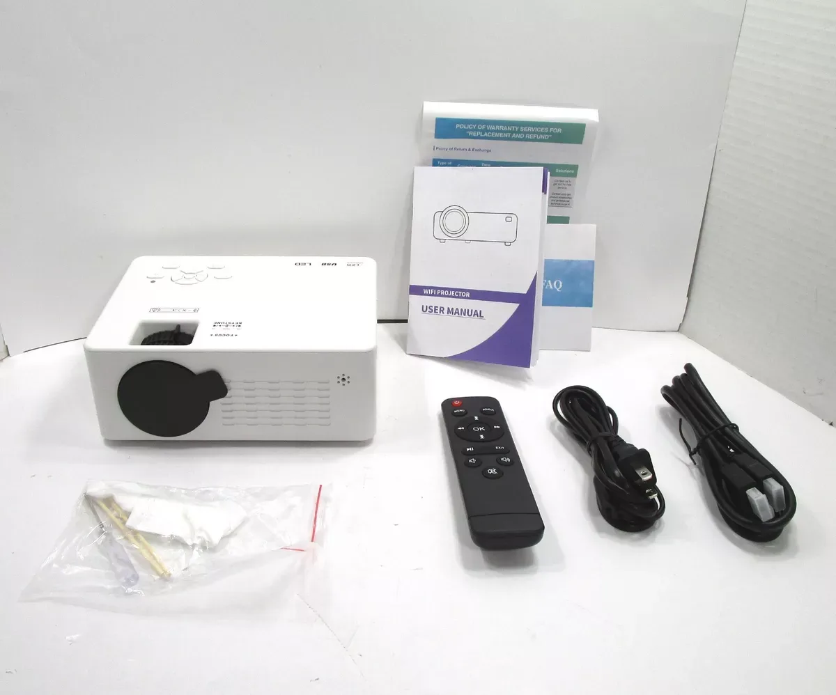 Mini Portable WiFi Projector with Remote & Accessories image indicator(2)