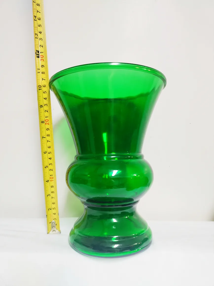 Tall Dark Blue Glass Vase & decor image indicator(2)