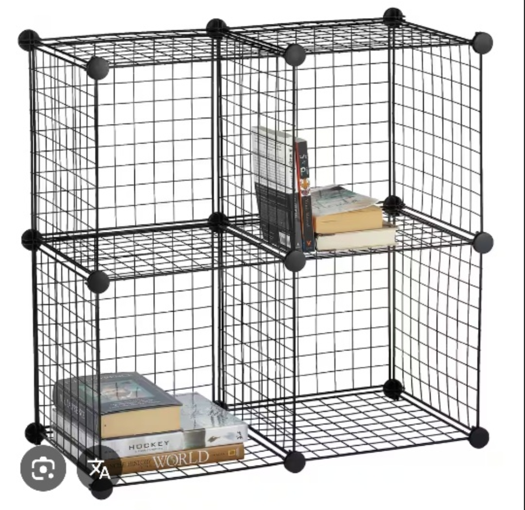 6/8-Cube Wire Organizer/Shelf - Black - photo 2