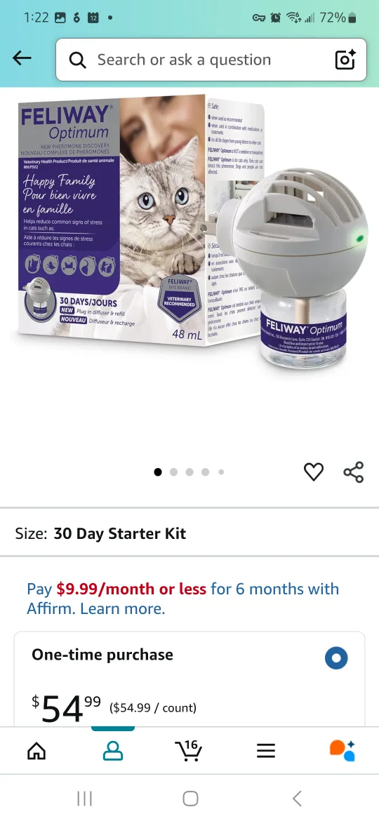 Feliway Optimum 30 Day Starter Kit (Plus 4 Refills) for Cats image indicator(4)