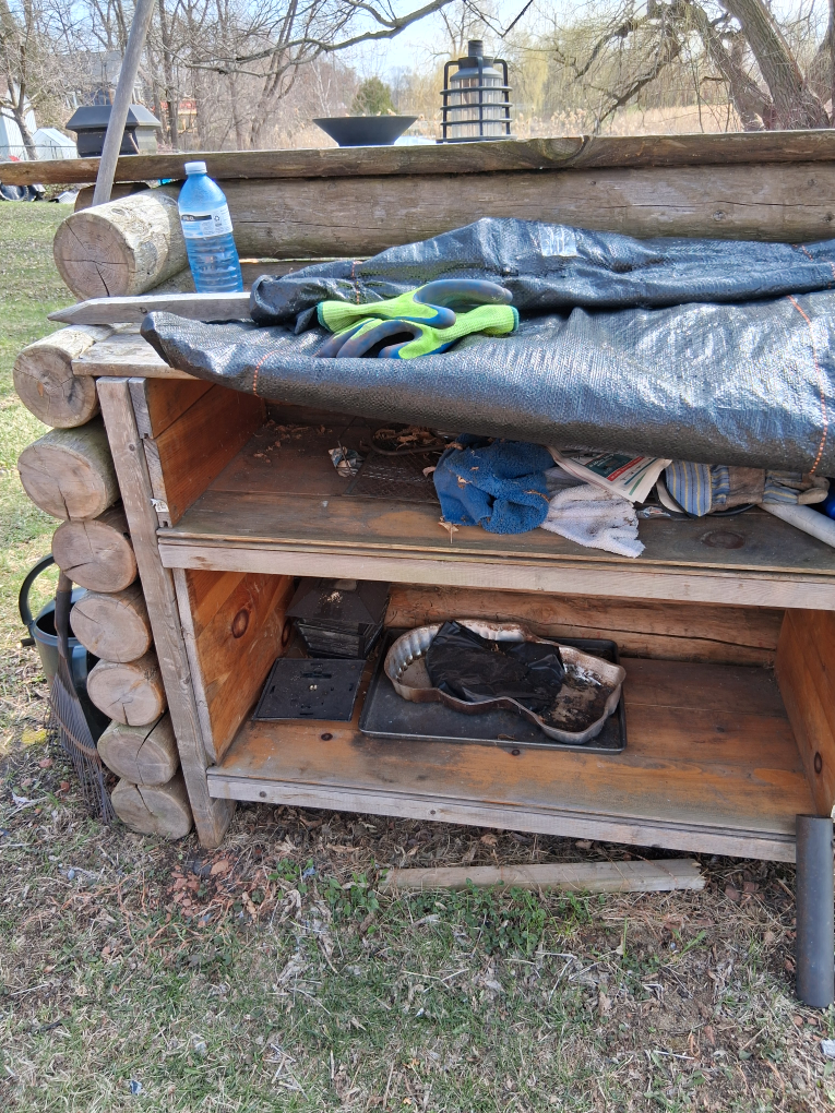 Rustic Log Bar/Outdoor Counter - photo 2