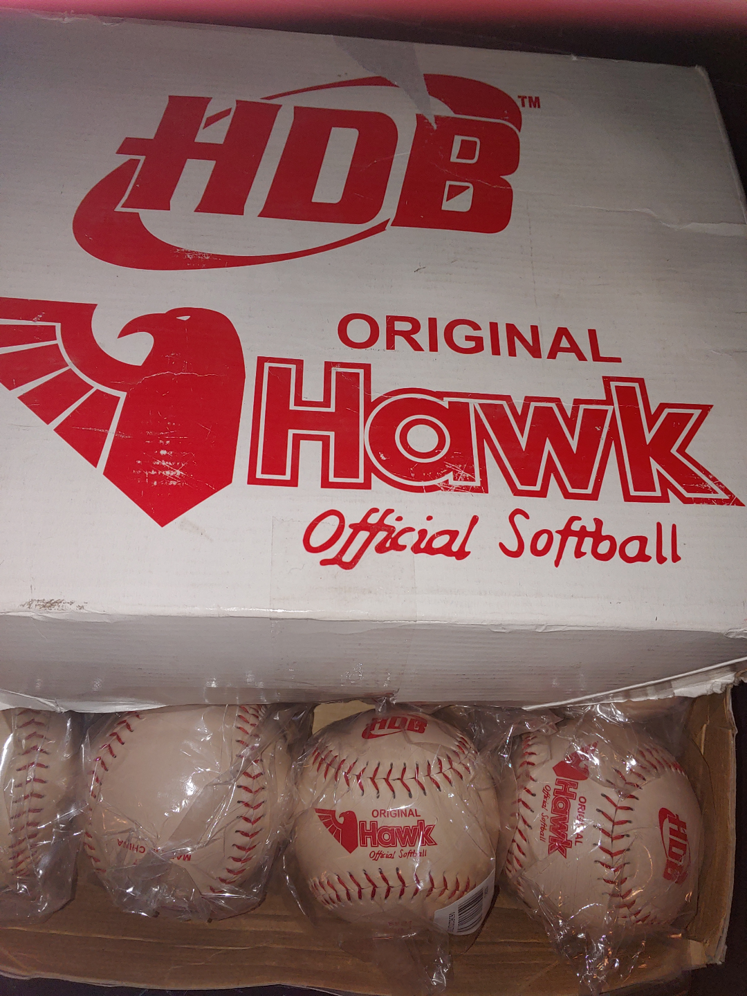 case of HDB 12" Slow Pitch cor.47 Softballs