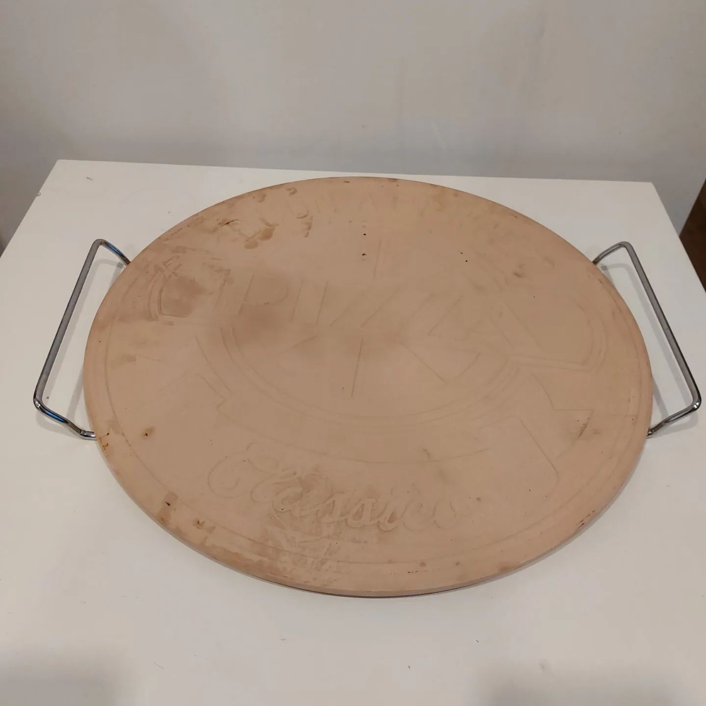 Thinkkitchen Pizza Stone with Metal Handles image indicator(2)