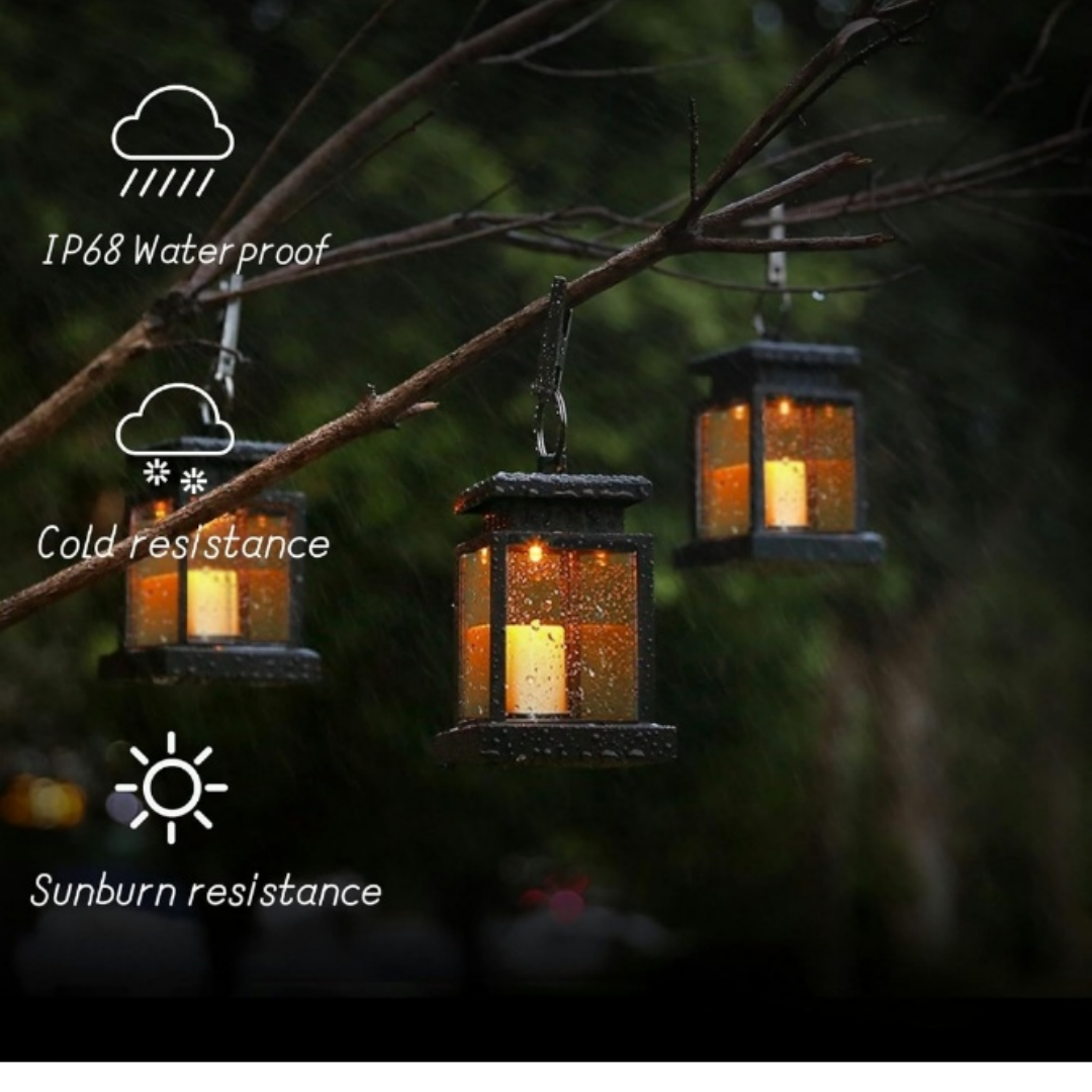 Set of 8 Solar Powered LED Lanterns Outdoor Decor - photo 5