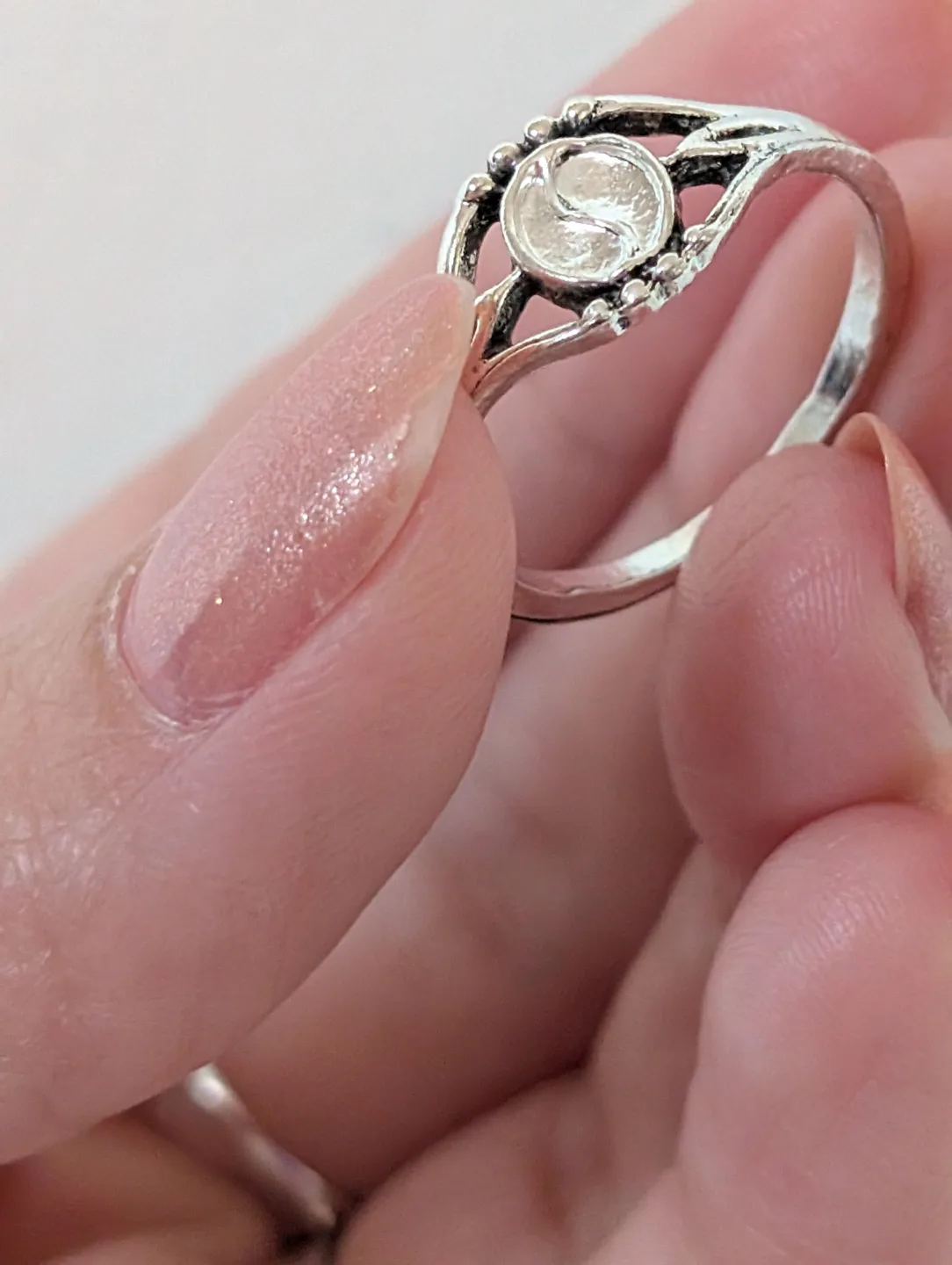 Stainless steel Yin Yang Ring 💚 image indicator(3)