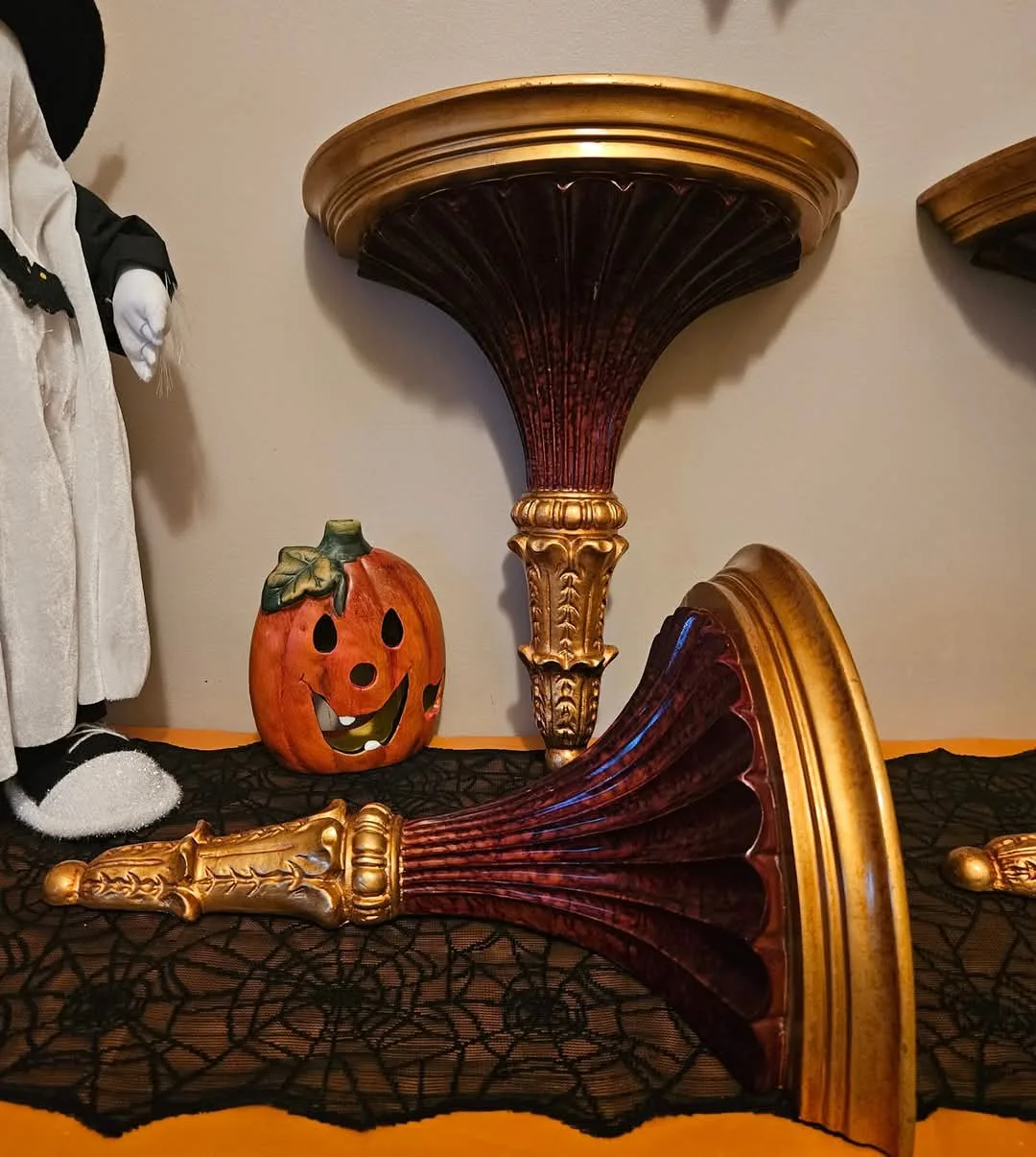 XL Vintage Wall Mount Sconce Shelves/Wall Corbels image indicator(5)