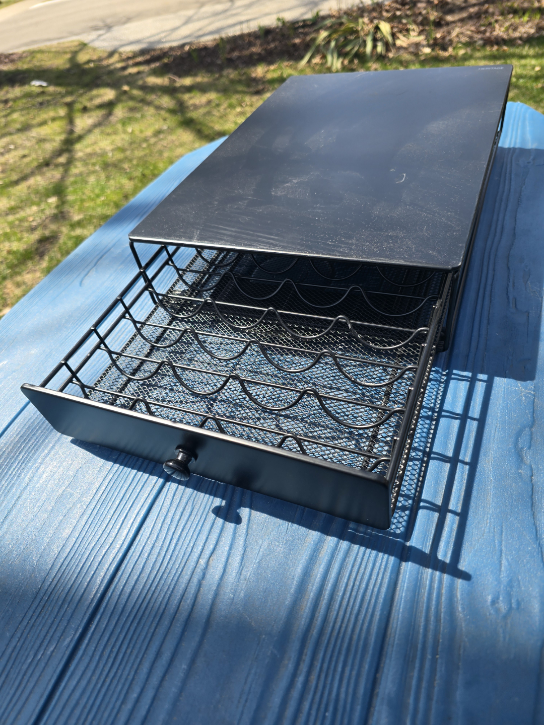 Black Metal Nespresso Virtuo Coffee Pod Organizer Drawer - photo 3