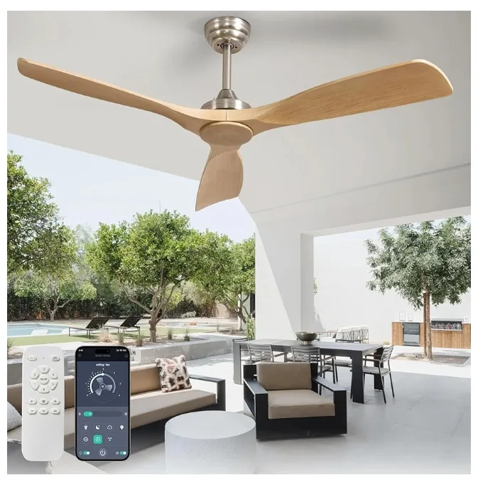 BvenuBigLite Wooden Ceiling Fan thumbnail