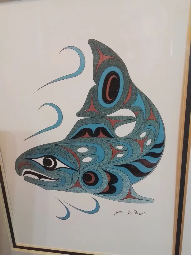 Joe Wilson Spawning Salmon Art Print💚 image indicator(2)