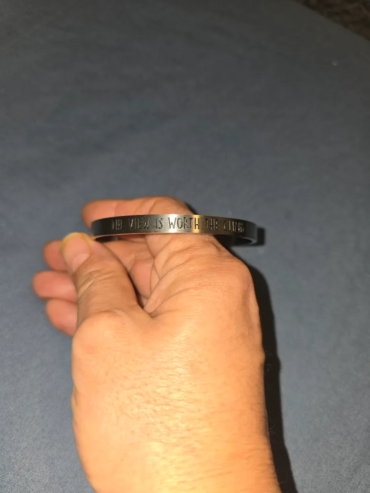 💚Motivational Mantra Cuff Bracelet thumbnail