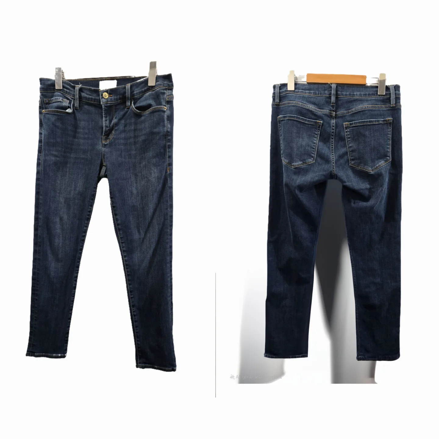 Women's FRAME Le Garcon Slim Boyfriend Jeans Size 26-28 image indicator(6)