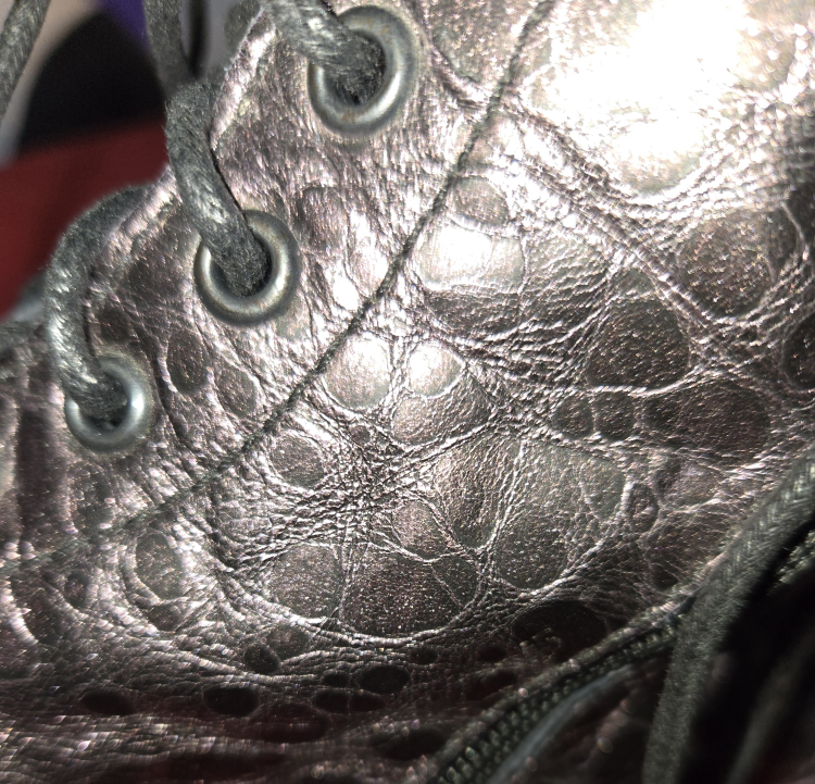 Dr. Martens Metallic Leather Lace-Up Boots - photo 4
