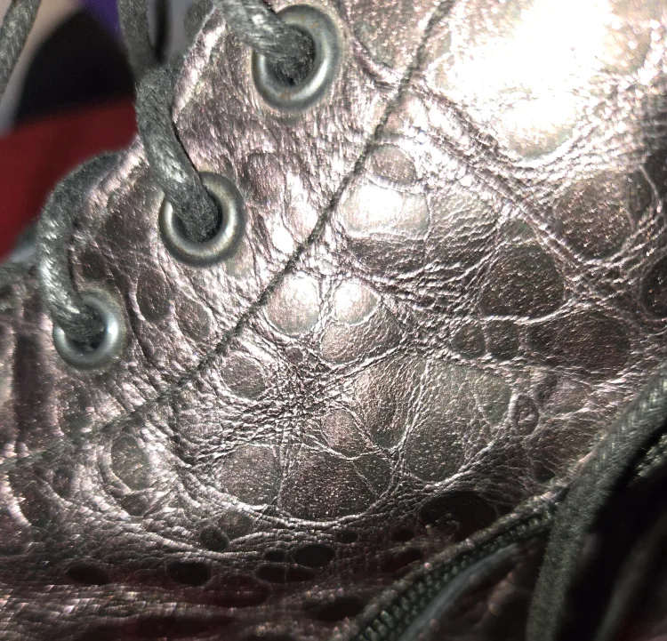 Dr. Martens Metallic Leather Lace-Up Boots image indicator(4)