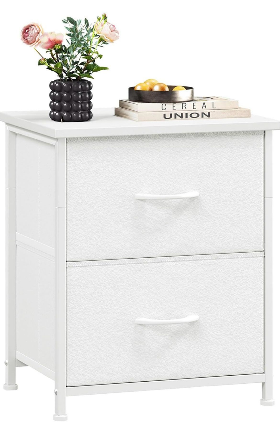 White Two-Drawer Storage Organizer