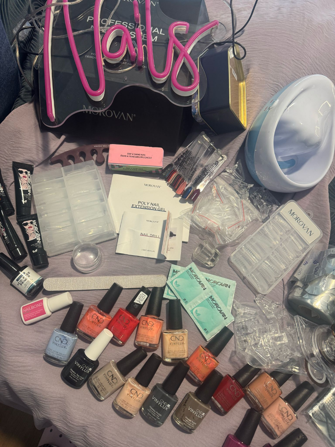 Huge Nail Salon Kit - Morovan & CND