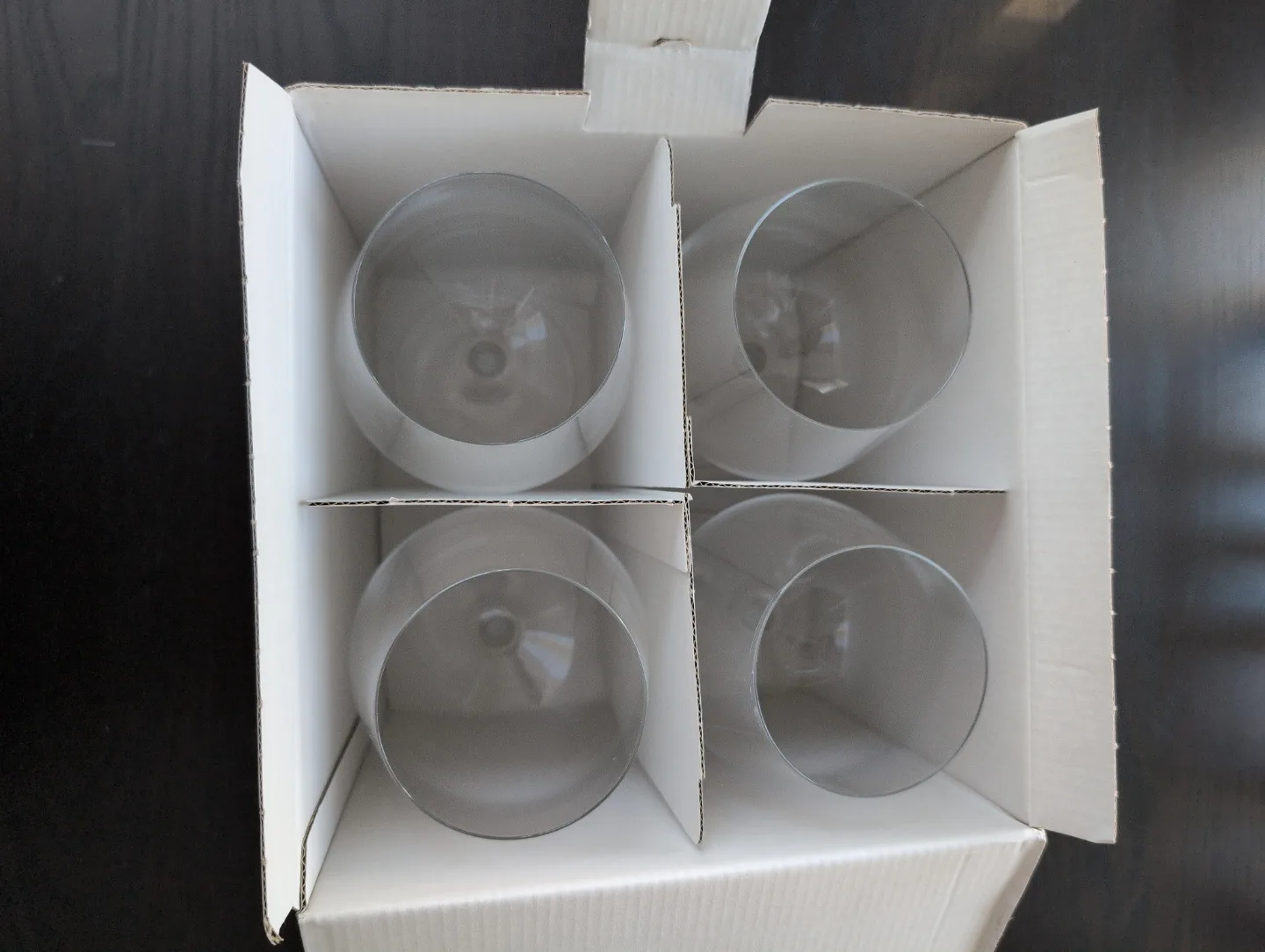 Large Burgundy Wine Glasses - Set of 4 image indicator(4)