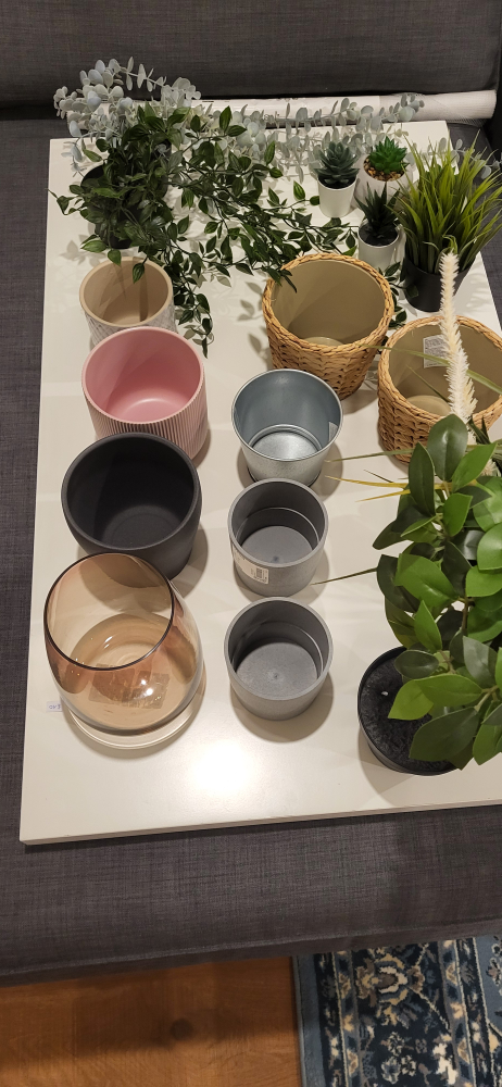 9 pots with 10 artificial Potted Plants - photo 2