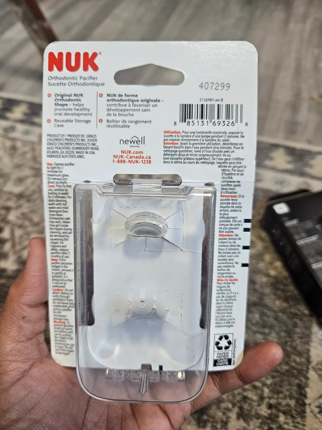 NUK Orthodontic Pacifiers (0-6 months) with Case - 💚 image indicator(4)