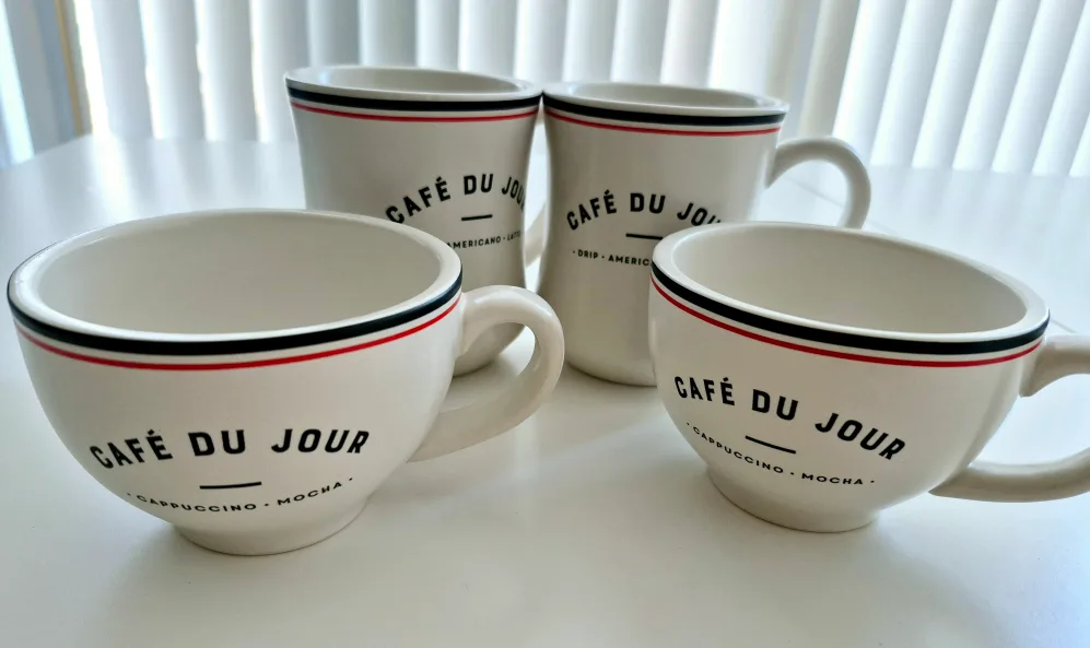 Set of 4 Café du Jour Mugs thumbnail