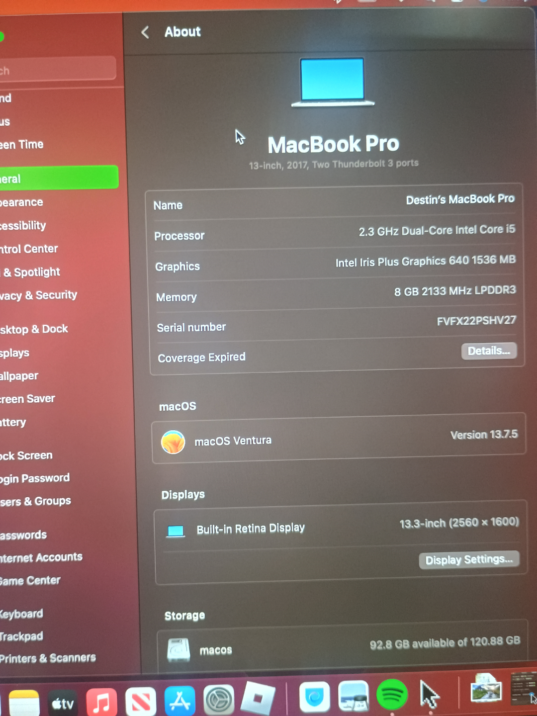 2017 13-inch MacBook Pro - 8GB RAM, 256GB SSD - photo 2