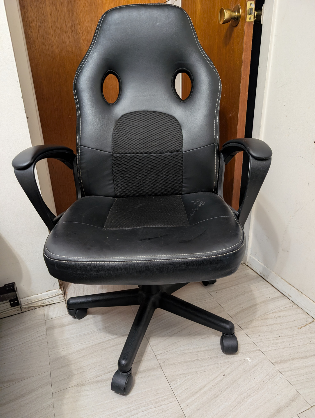 Black PU Leather Gaming Chair