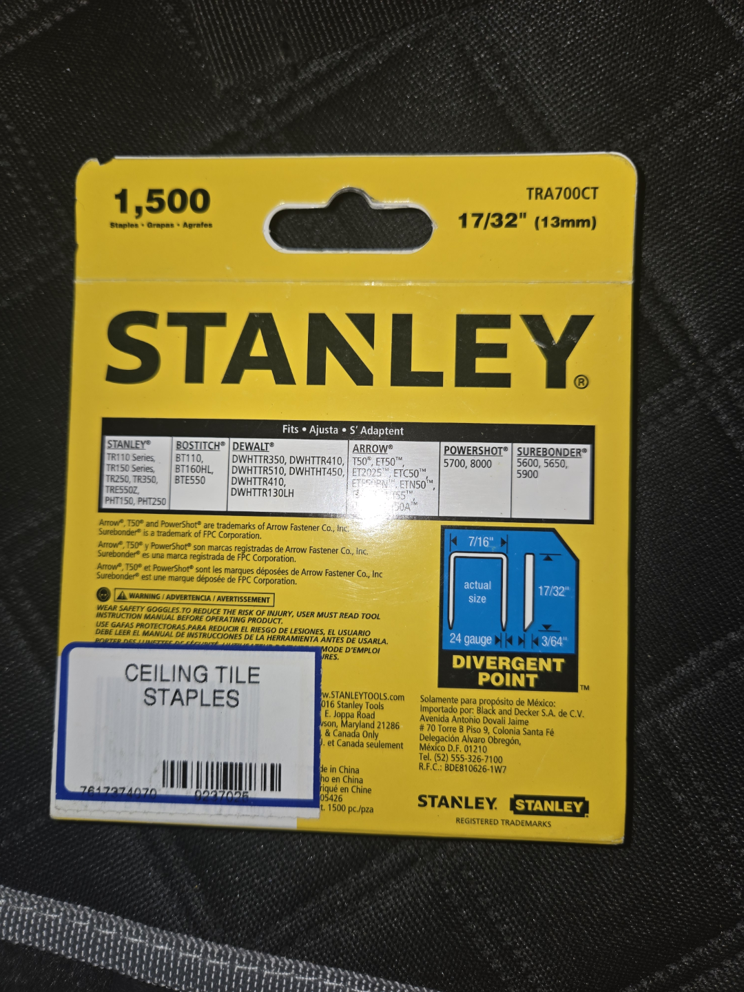 Stanley T50 tile staples - photo 3