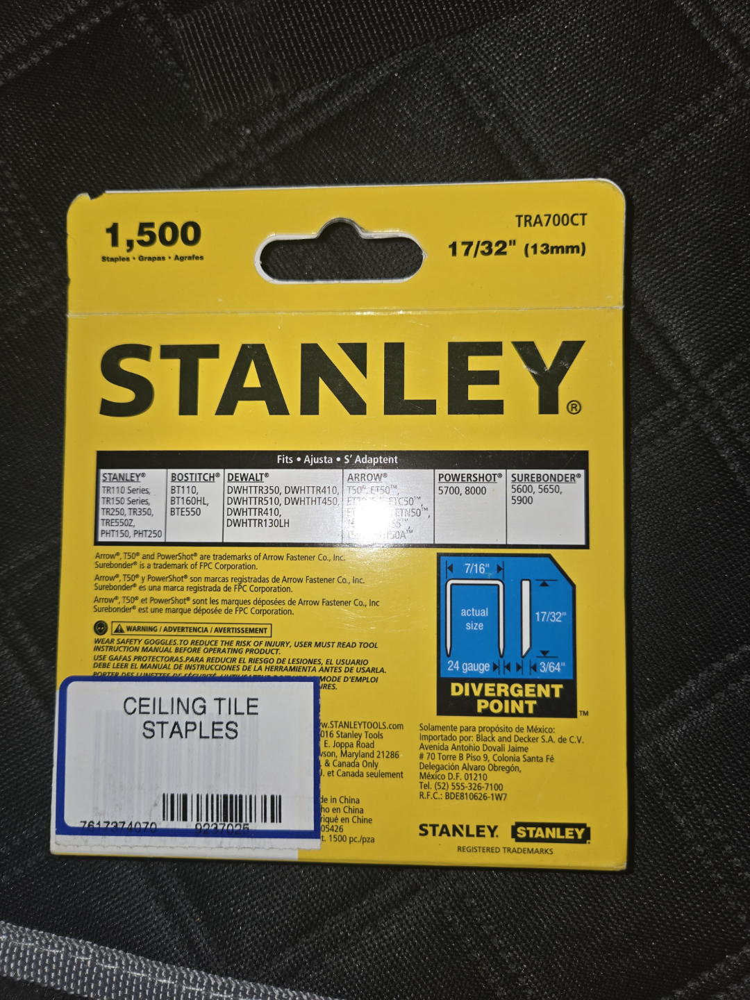 Stanley T50 tile staples - photo 4