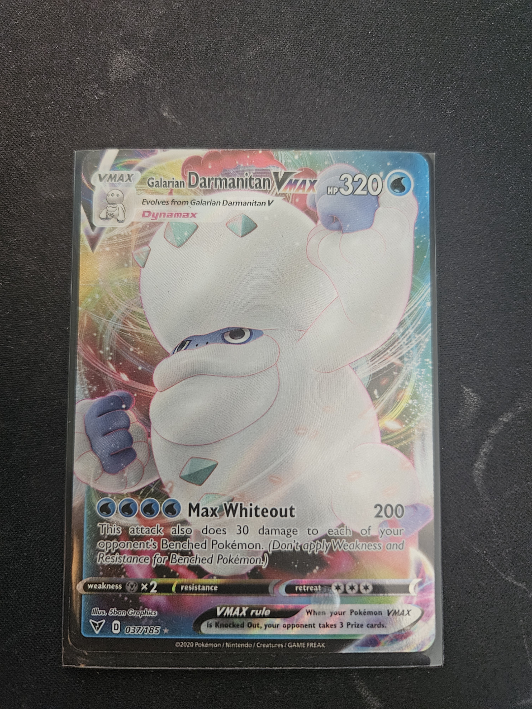 Galarian Darmanitan VMAX Pokemon Card - 017/185