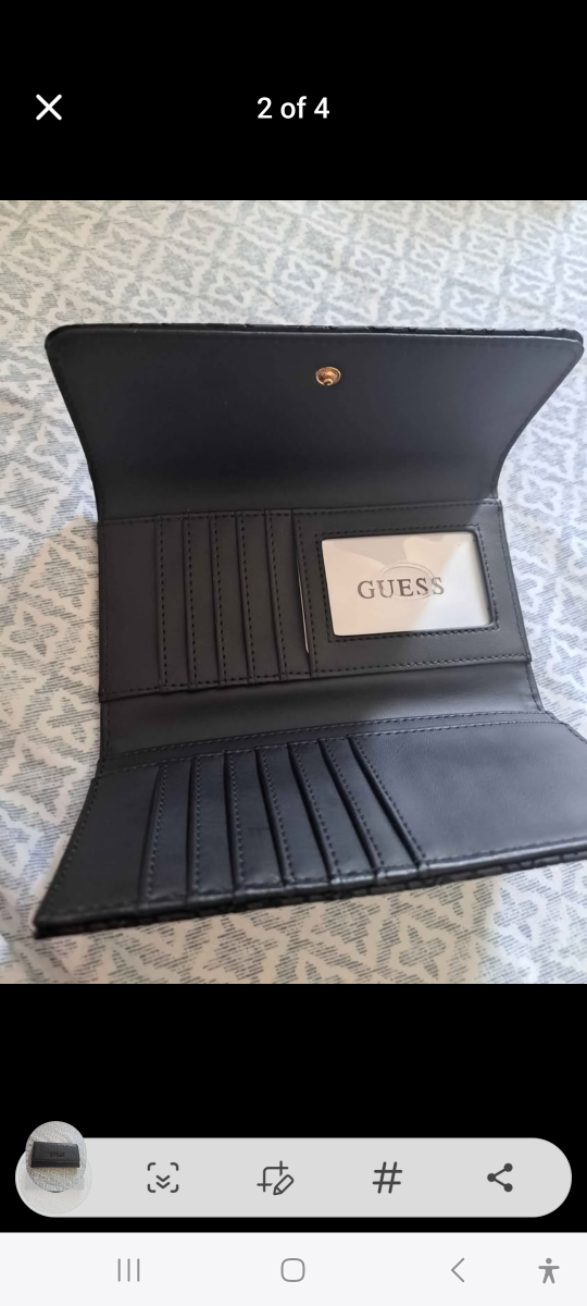 GUESS Black Embossed Logo Wallet - photo 2