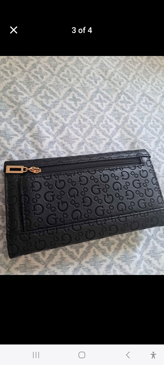 GUESS Black Embossed Logo Wallet - photo 3
