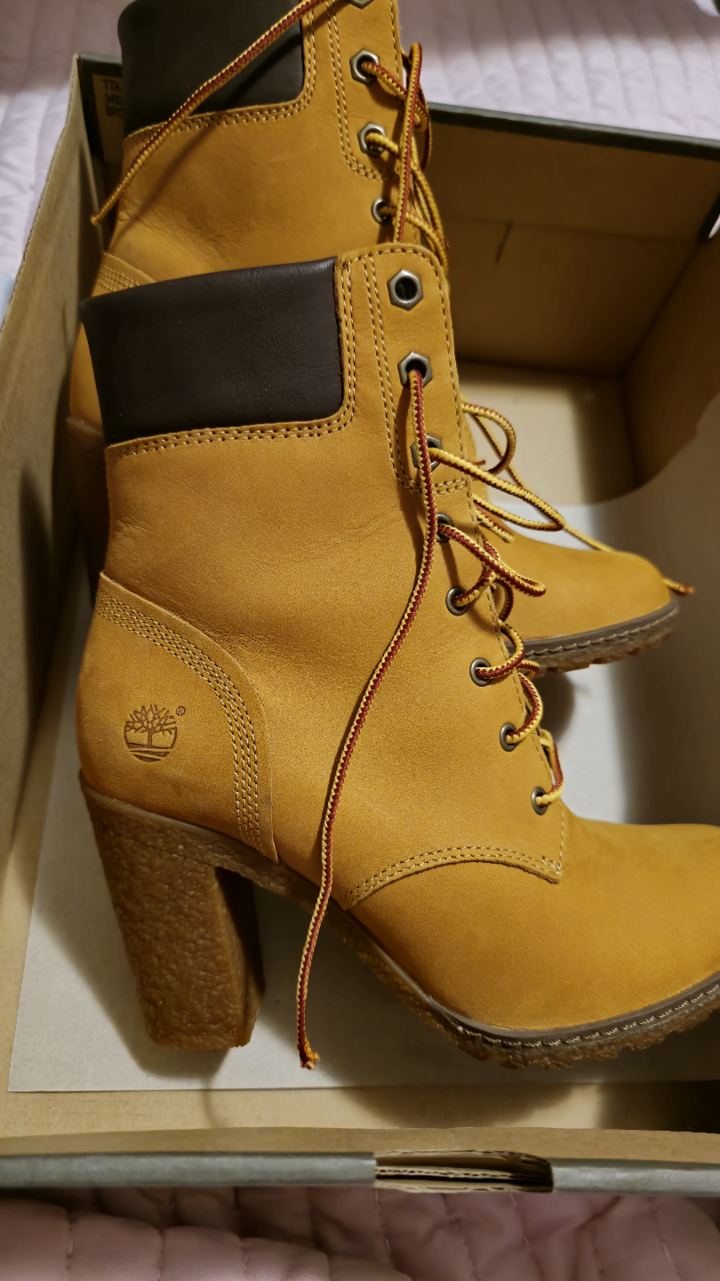 glancy heel wheat tan boots