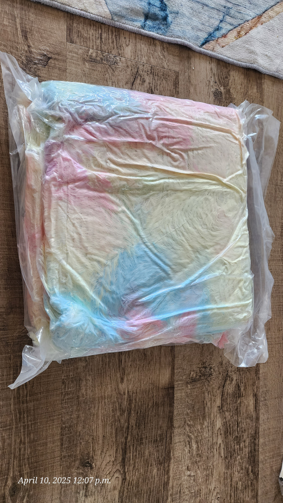 Rainbow Fluffy Rug - 63" x 47" - photo 5