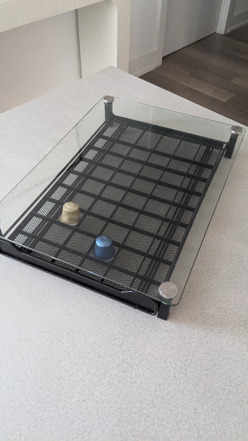 K-Cup/Nespresso Pod Storage Rack with Glass Top - photo 4