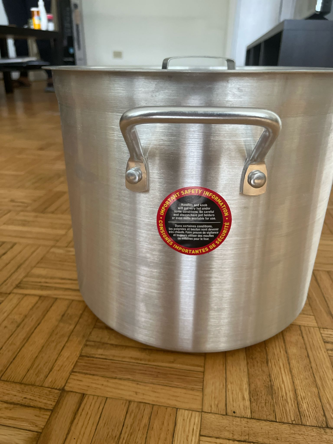 Large Aluminum Stock Pot with Lid