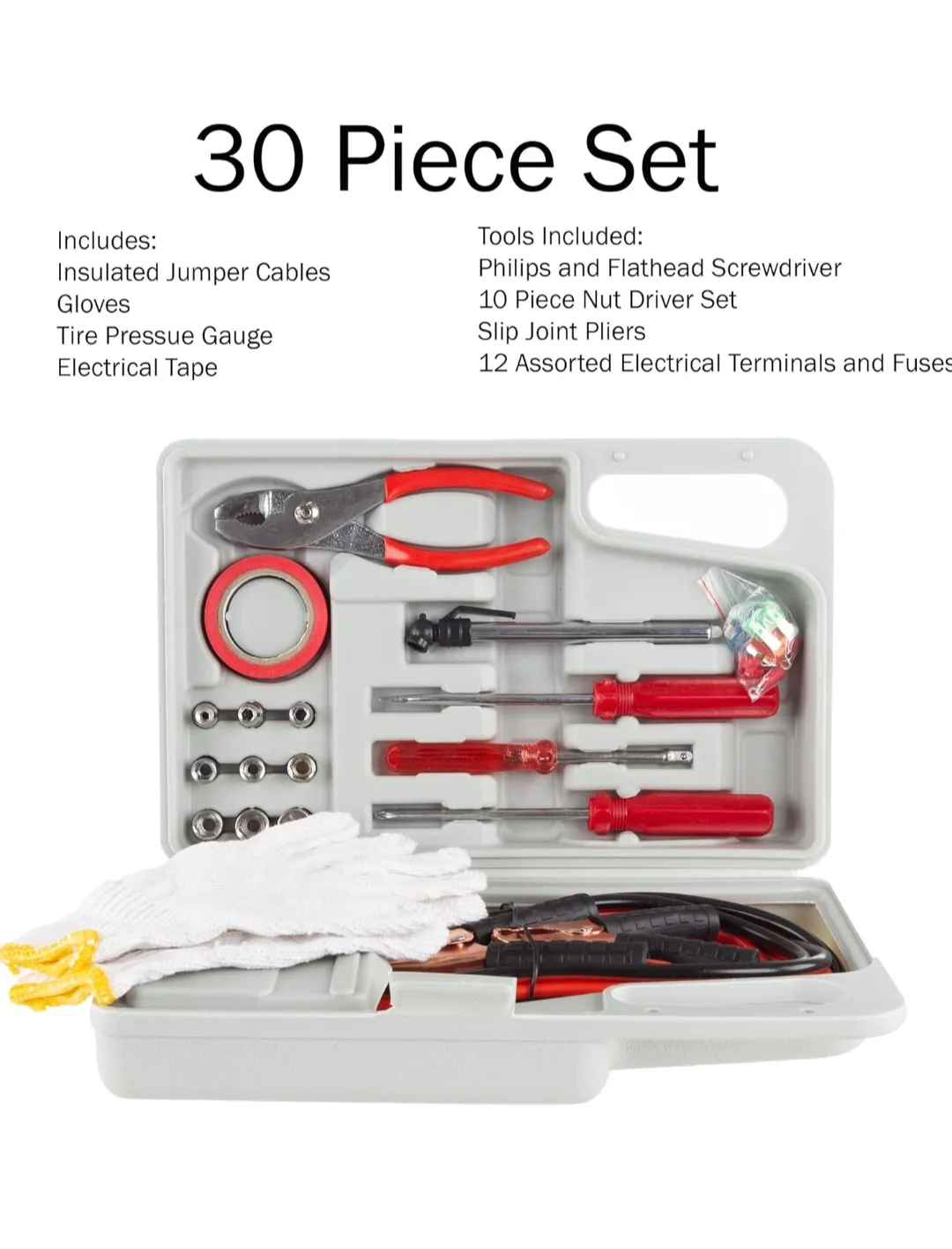 BNIB Emergency Tool Kit 30-pc Set for Car Truck SUV RV etc thumbnail